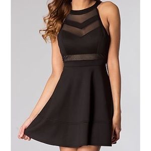 Black / mesh dress